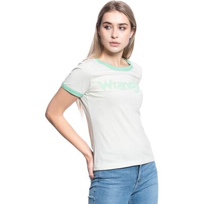 Damska koszulka t-shirt Wrangler RINGER TEE S Damska koszulka t-shirt Wrangler RINGER TEE S