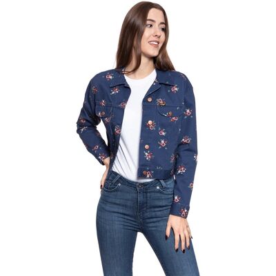 Damska Kurtka Jeansowa Wrangler Retro Crop Jacket Blue Depths W417Wsxjy-Xs Damska Kurtka Jeansowa Wrangler Retro Crop Jacket Blue Depths W417Wsxjy-Xs