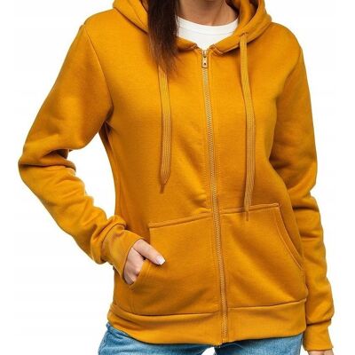 J STYLE Damska ocieplana bluza dresowa z kapturem ocieplana rozpinana L miodowa J STYLE Damska ocieplana bluza dresowa z kapturem ocieplana rozpinana L miodowa