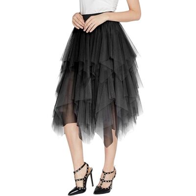 Inny producent Damska Spódnica Tiulowa Midi Siateczka Boho Elegancka Warstwowa Czarna XL Inny producent Damska Spódnica Tiulowa Midi Siateczka Boho Elegancka Warstwowa Czarna XL