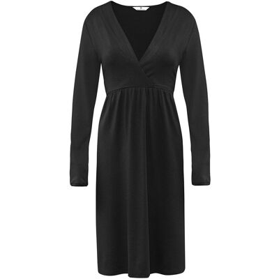 Damska sukienka ciążowa z dekoltem w serek czarna Bellybutton Maternity, r.L Damska sukienka ciążowa z dekoltem w serek czarna Bellybutton Maternity, r.L