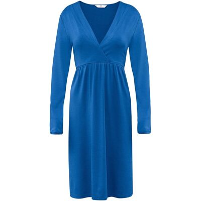 Damska sukienka ciążowa z dekoltem w serek niebieska Bellybutton Maternity, r.M Damska sukienka ciążowa z dekoltem w serek niebieska Bellybutton Maternity, r.M