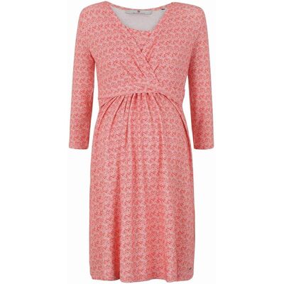 Damska sukienka do karmienia czerwona Bellybutton Maternity, r.L Damska sukienka do karmienia czerwona Bellybutton Maternity, r.L