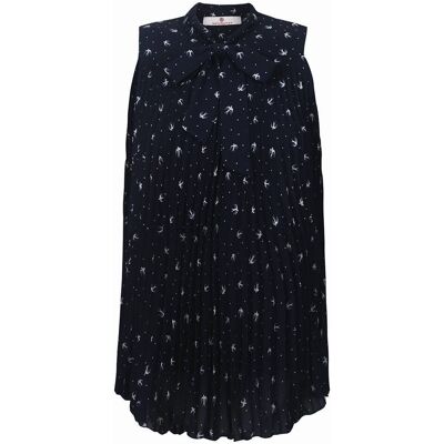 Damska tunika plisowana granatowa Bellybutton Maternity, r.36 Damska tunika plisowana granatowa Bellybutton Maternity, r.36