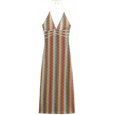 Inny producent DAMSKA WIELOKOLOROWA LETNIA MAXI KLASYCZNA SUKIENKA BODYCON Z WIĄZANIEM L Inny producent DAMSKA WIELOKOLOROWA LETNIA MAXI KLASYCZNA SUKIENKA BODYCON Z WIĄZANIEM L