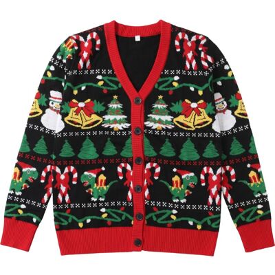 Inny producent Damski Kardigan Sweter Świąteczny Rozpinany Guziki Zabawny Dinozaur L Inny producent Damski Kardigan Sweter Świąteczny Rozpinany Guziki Zabawny Dinozaur L
