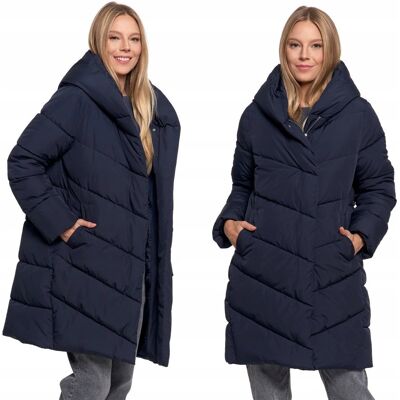 Damski płaszcz Moraj kurtka ODW9000-003 granatowy XXL Damski płaszcz Moraj kurtka ODW9000-003 granatowy XXL
