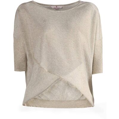 Damski Sweter Ciążowy Rękawy Kimono Beżowy Bellybutton Maternity, R.I Damski Sweter Ciążowy Rękawy Kimono Beżowy Bellybutton Maternity, R.I