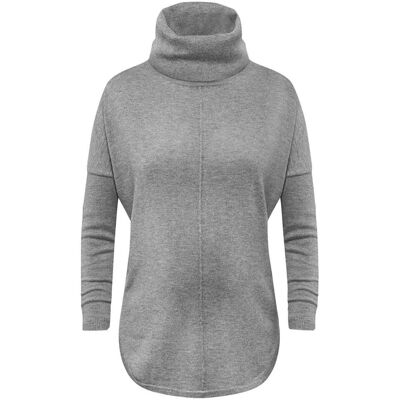 Damski sweter ciążowy z golfem szary Bellybutton Maternity, r.L Damski sweter ciążowy z golfem szary Bellybutton Maternity, r.L