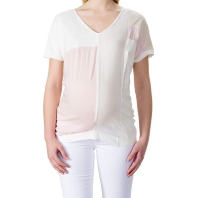 Damski T-shirt ciążowy beżowy Bellybutton Maternity, r.XS Damski T-shirt ciążowy beżowy Bellybutton Maternity, r.XS