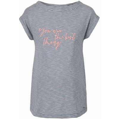 Damski t-shirt ciążowy w pasy szary Bellybutton Maternity, r.XL Damski t-shirt ciążowy w pasy szary Bellybutton Maternity, r.XL