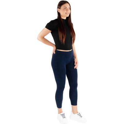 Damskie legginsy ocieplane granatowe Golden Queen r.2XL Damskie legginsy ocieplane granatowe Golden Queen r.2XL