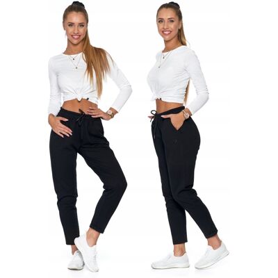 Damskie Spodnie Dresowe Moraj Osd3200-008 Czarny Xxl Damskie Spodnie Dresowe Moraj Osd3200-008 Czarny Xxl