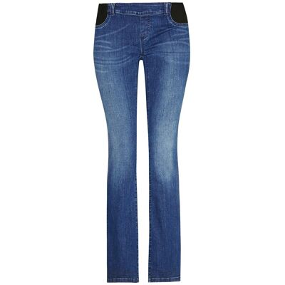 Damskie spodnie jeansowe ciążowe bootcut niebieskie Bellybutton, r.42 Damskie spodnie jeansowe ciążowe bootcut niebieskie Bellybutton, r.42