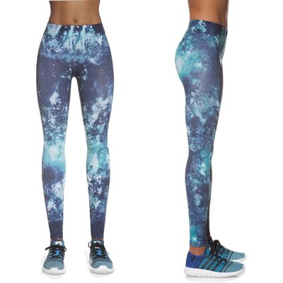 Damskie sportowe legginsy BAS BLACK Laguna, Niebieski, XL Damskie sportowe legginsy BAS BLACK Laguna, Niebieski, XL