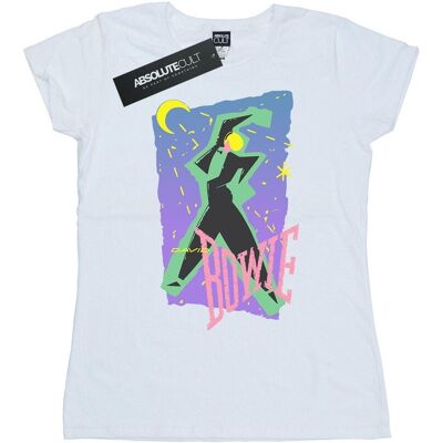 David Bowie Bawełniana Koszulka Damska / Damska Moonlight Dance (XXL (193cm) / Ciepły Biały) David Bowie Bawełniana Koszulka Damska / Damska Moonlight Dance (XXL (193cm) / Ciepły Biały)