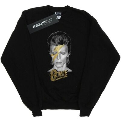 David Bowie Bluza Damska / Damska Aladdin Sane Gold Bolt (XXL (193cm) / Czarny) David Bowie Bluza Damska / Damska Aladdin Sane Gold Bolt (XXL (193cm) / Czarny)
