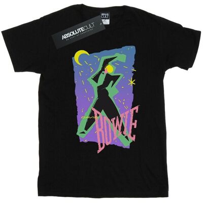 David Bowie Koszulka Damska / Damska Moonlight Dance Cotton Boyfriend T-Shirt (L / Czarny) David Bowie Koszulka Damska / Damska Moonlight Dance Cotton Boyfriend T-Shirt (L / Czarny)