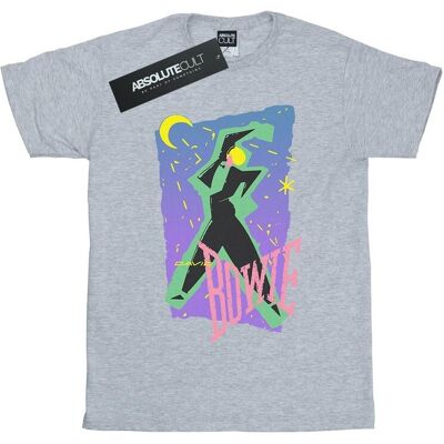 David Bowie Koszulka Damska / Damska Moonlight Dance Cotton Boyfriend T-Shirt (S (52-55 Cm) / Jasnoszary) David Bowie Koszulka Damska / Damska Moonlight Dance Cotton Boyfriend T-Shirt (S (52-55 Cm) / Jasnoszary)