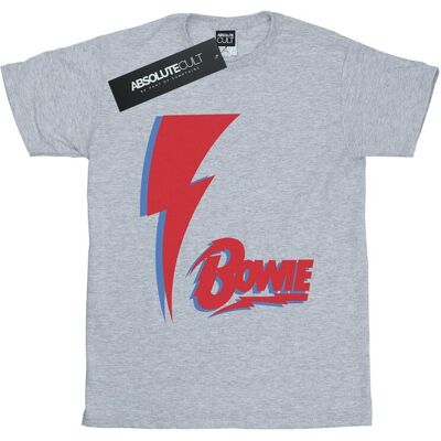 David Bowie Koszulka Damska / Damska Red Bolt Cotton Boyfriend T-Shirt (S (52-55 Cm) / Jasnoszary) David Bowie Koszulka Damska / Damska Red Bolt Cotton Boyfriend T-Shirt (S (52-55 Cm) / Jasnoszary)