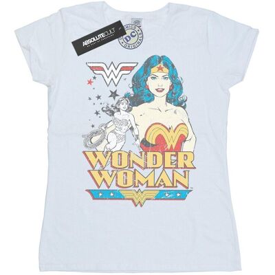 DC Comics Bawełniana Koszulka Damska / Damska Wonder Woman Pozująca (S (52-55 Cm) / Ciepły Biały) DC Comics Bawełniana Koszulka Damska / Damska Wonder Woman Pozująca (S (52-55 Cm) / Ciepły Biały)