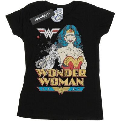 DC Comics Bawełniana Koszulka Damska / Damska Wonder Woman Pozująca (XL 8,5-9 / Czarny) DC Comics Bawełniana Koszulka Damska / Damska Wonder Woman Pozująca (XL 8,5-9 / Czarny)