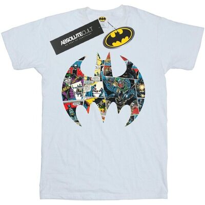 DC Comics Damska Bawełniana Koszulka Boyfriend Z Logo Komiksu Batman (S (52-55 Cm) / Ciepły Biały) DC Comics Damska Bawełniana Koszulka Boyfriend Z Logo Komiksu Batman (S (52-55 Cm) / Ciepły Biały)