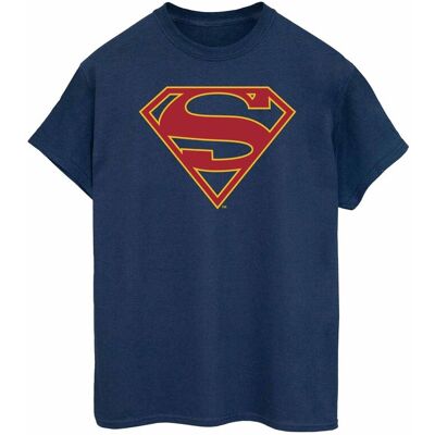 DC Comics Damska Bawełniana Koszulka Boyfriend Z Logo Supergirl (3XL / Granatowy) DC Comics Damska Bawełniana Koszulka Boyfriend Z Logo Supergirl (3XL / Granatowy)