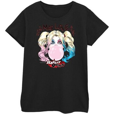 DC Comics Damska Bawełniana Koszulka Harley Quinn Mad Love (S (52-55 Cm) / Czarny) DC Comics Damska Bawełniana Koszulka Harley Quinn Mad Love (S (52-55 Cm) / Czarny)