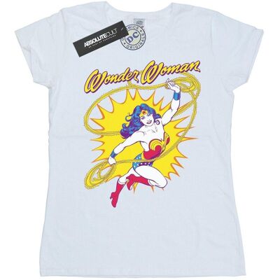 DC Comics Damska Bawełniana Koszulka Wonder Woman Leap (XL 8,5-9 / Ciepły Biały) DC Comics Damska Bawełniana Koszulka Wonder Woman Leap (XL 8,5-9 / Ciepły Biały)