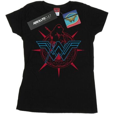DC Comics Damska Bawełniana Koszulka Wonder Woman Warrior Shield (XXL (193cm) / Czarny) DC Comics Damska Bawełniana Koszulka Wonder Woman Warrior Shield (XXL (193cm) / Czarny)