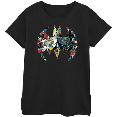 DC Comics Damska Bawełniana Koszulka Z Logo Komiksu Batman (S (52-55 Cm) / Czarny) DC Comics Damska Bawełniana Koszulka Z Logo Komiksu Batman (S (52-55 Cm) / Czarny)
