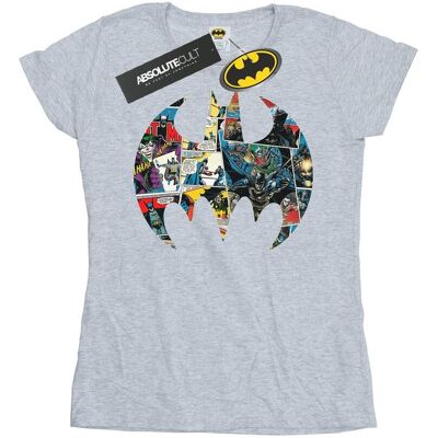 DC Comics Damska Bawełniana Koszulka Z Logo Komiksu Batman (S (52-55 Cm) / Jasnoszary) DC Comics Damska Bawełniana Koszulka Z Logo Komiksu Batman (S (52-55 Cm) / Jasnoszary)