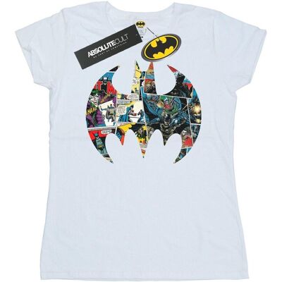 DC Comics Damska Bawełniana Koszulka Z Logo Komiksu Batman (XXL (193cm) / Ciepły Biały) DC Comics Damska Bawełniana Koszulka Z Logo Komiksu Batman (XXL (193cm) / Ciepły Biały)