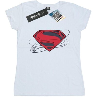 DC Comics Damska Bawełniana Koszulka Z Logo Supermana Z Filmu Liga Sprawiedliwości (L / Ciepły Biały) DC Comics Damska Bawełniana Koszulka Z Logo Supermana Z Filmu Liga Sprawiedliwości (L / Ciepły Biały)