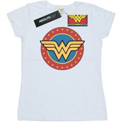 DC Comics Damska Bawełniana Koszulka Z Okrągłym Logo Wonder Woman (XL 8,5-9 / Ciepły Biały) DC Comics Damska Bawełniana Koszulka Z Okrągłym Logo Wonder Woman (XL 8,5-9 / Ciepły Biały)