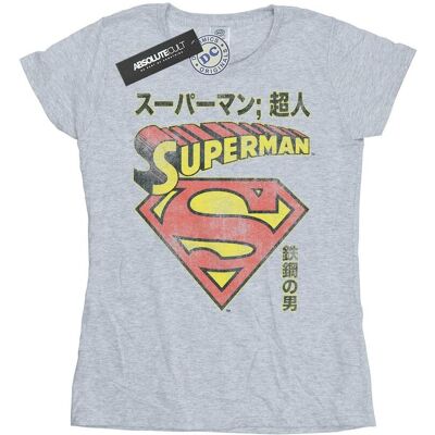 DC Comics Damska Bawełniana Koszulka Z Tarczą Supermana (XL 8,5-9 / Jasnoszary) DC Comics Damska Bawełniana Koszulka Z Tarczą Supermana (XL 8,5-9 / Jasnoszary)