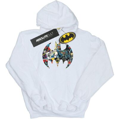 DC Comics Damska Bluza Z Logo Batman Comic Book Z Kapturem (L / Ciepły Biały) DC Comics Damska Bluza Z Logo Batman Comic Book Z Kapturem (L / Ciepły Biały)