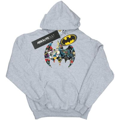 DC Comics Damska Bluza Z Logo Batman Comic Book Z Kapturem (XL 8,5-9 / Jasnoszary) DC Comics Damska Bluza Z Logo Batman Comic Book Z Kapturem (XL 8,5-9 / Jasnoszary)
