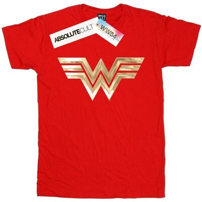DC Comics Damska / Damska Koszulka Chłopięca Wonder Woman 84 Ze Złotym Emblematem (XXL (193cm) / Ciemnowiśniowy) DC Comics Damska / Damska Koszulka Chłopięca Wonder Woman 84 Ze Złotym Emblematem (XXL (193cm) / Ciemnowiśniowy)