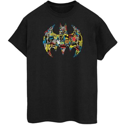 DC Comics Koszulka Damska / Damska Batman Batgirl Logo Collage Cotton Boyfriend T-Shirt (L / Czarny) DC Comics Koszulka Damska / Damska Batman Batgirl Logo Collage Cotton Boyfriend T-Shirt (L / Czarny)