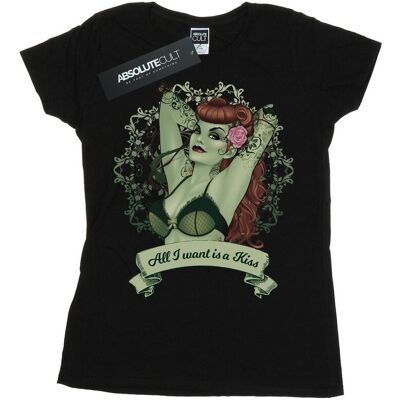 DC Comics Koszulka Damska / Damska Poison Ivy All I Want Is A Kiss Cotton T-Shirt (S (52-55 Cm) / Czarny) DC Comics Koszulka Damska / Damska Poison Ivy All I Want Is A Kiss Cotton T-Shirt (S (52-55 Cm) / Czarny)