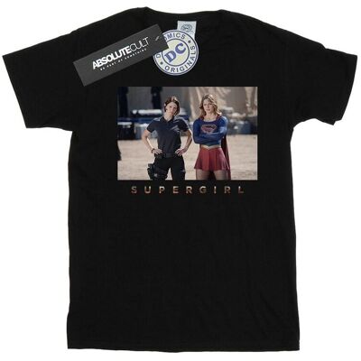 DC Comics Koszulka Damska / Damska Supergirl TV Series Sisters Photograph Cotton Boyfriend T-Shirt (3XL / Czarny) DC Comics Koszulka Damska / Damska Supergirl TV Series Sisters Photograph Cotton Boyfriend T-Shirt (3XL / Czarny)