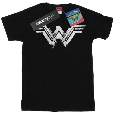 DC Comics Męska Koszulka Wonder Woman Z Postarzanym Logo (M / Czarny) DC Comics Męska Koszulka Wonder Woman Z Postarzanym Logo (M / Czarny)