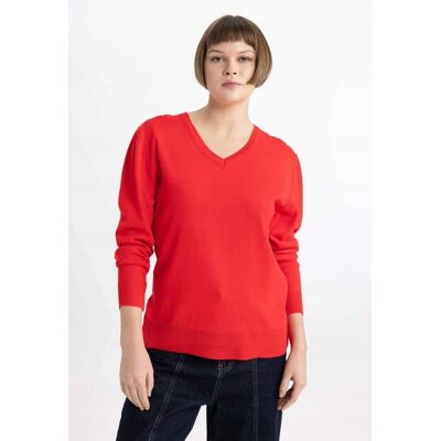 Inny producent DEFACTO CZERWONY SWETER DAMSKI Z DEKOLTEM V I DŁUGIM RĘKAWEM XL 5GA* Inny producent DEFACTO CZERWONY SWETER DAMSKI Z DEKOLTEM V I DŁUGIM RĘKAWEM XL 5GA*