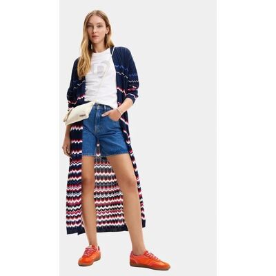 Inny producent DESIGUAL DŁUGI KARDIGAN WIELOKOLOROWY W ZYGZAKI M 2DA Inny producent DESIGUAL DŁUGI KARDIGAN WIELOKOLOROWY W ZYGZAKI M 2DA