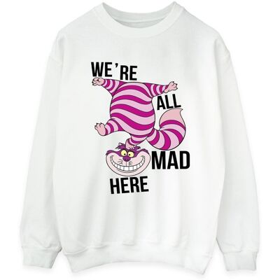 Disney Bluza Damska Alice In Wonderland All Mad Here (S (52-55 Cm) / Ciepły Biały) Disney Bluza Damska Alice In Wonderland All Mad Here (S (52-55 Cm) / Ciepły Biały)