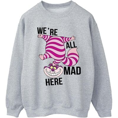 Disney Bluza Damska Alice In Wonderland All Mad Here (XXL (193cm) / Jasnoszary) Disney Bluza Damska Alice In Wonderland All Mad Here (XXL (193cm) / Jasnoszary)