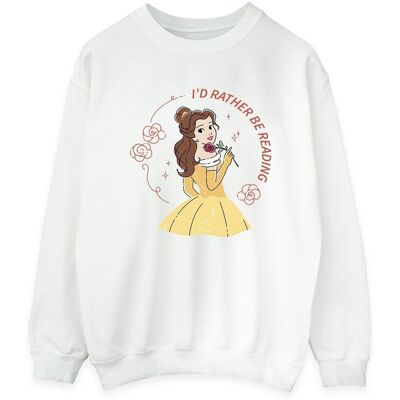 Disney Bluza Damska Beauty And The Beast I'd Rather Be Reading (L / Ciepły Biały) Disney Bluza Damska Beauty And The Beast I'd Rather Be Reading (L / Ciepły Biały)