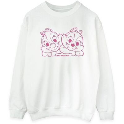 Disney Bluza Damska Chip 'n' Dale Nuts About You (XXL (193cm) / Ciepły Biały) Disney Bluza Damska Chip 'n' Dale Nuts About You (XXL (193cm) / Ciepły Biały)